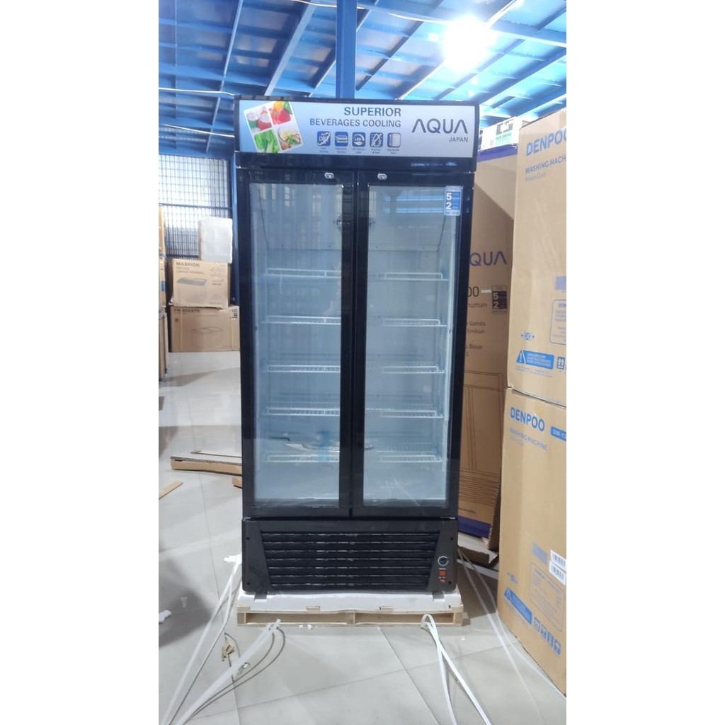 SHOWCASE AQUA JAPAN AQB 600 DISPLAY COOLER PENDINGIN MINUMAN Kode 503