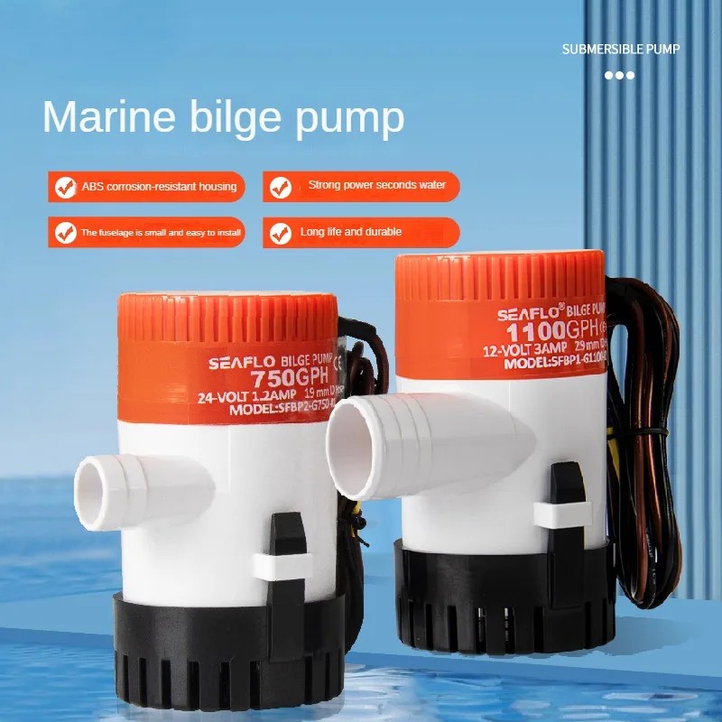 Seaflo Submersible Pump Electric Water Pump 750 1100GPH Filter Water Mini 12V Bilge Pump Water