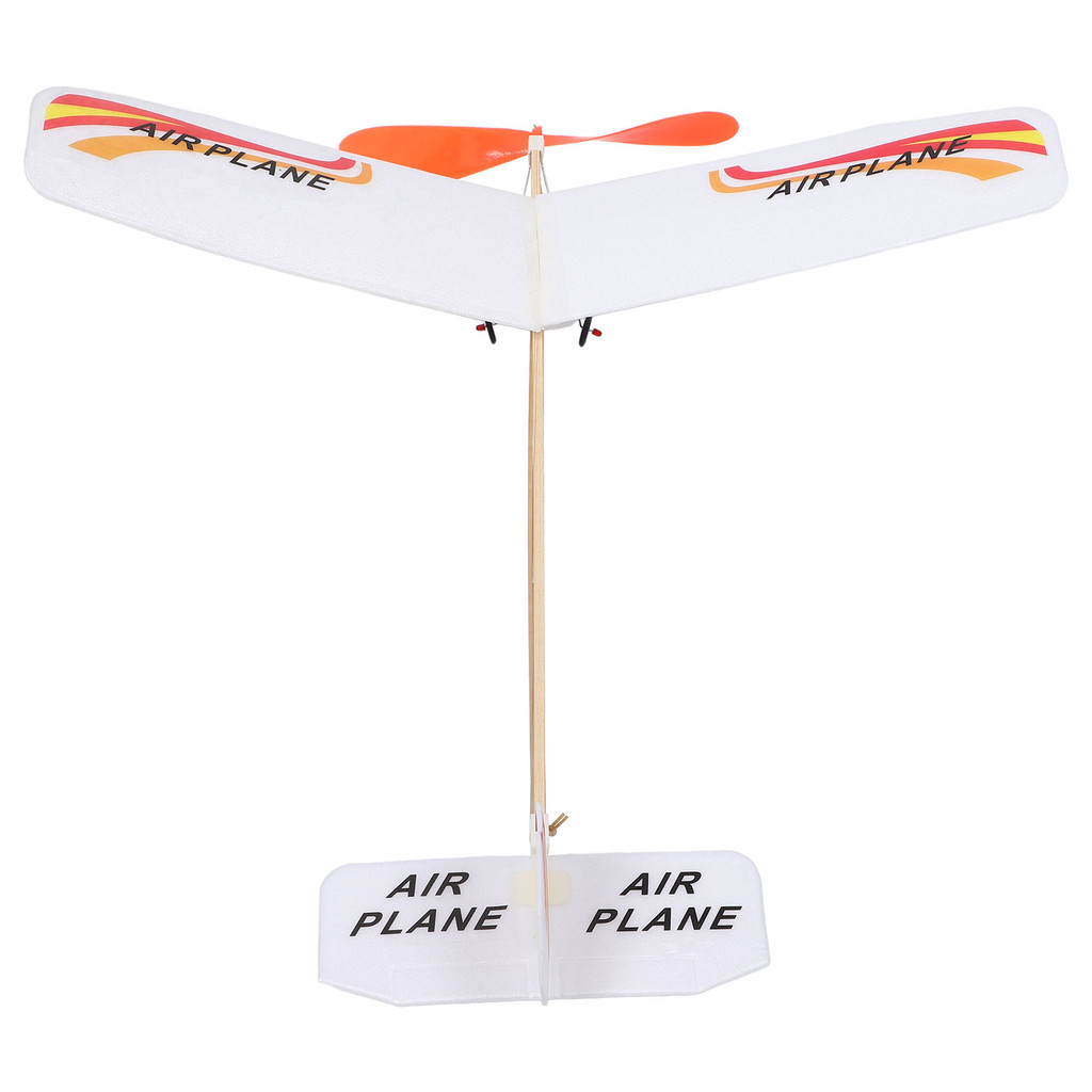 Red Rubber Band Powered Airplane Toy Diy Glider Plane Model Small Flying Aircraft Kids Educational