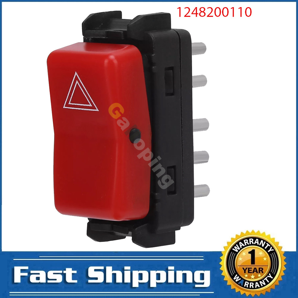 BEST Warning Hazard Light Emergency Flasher Switch Button For Mercedes-Benz R107 W123 W126 190E 300 