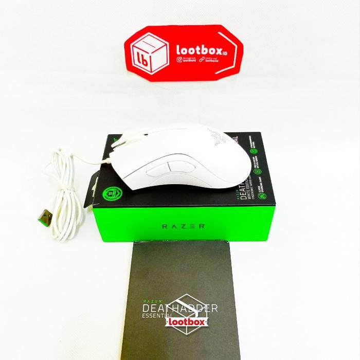[Allthebest] Mouse Gaming Razer Deathadder Essential ORIGINAL White [SECOND]