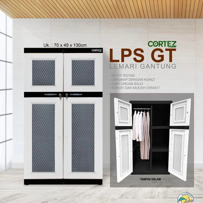 Lemari plastik gantung cortez