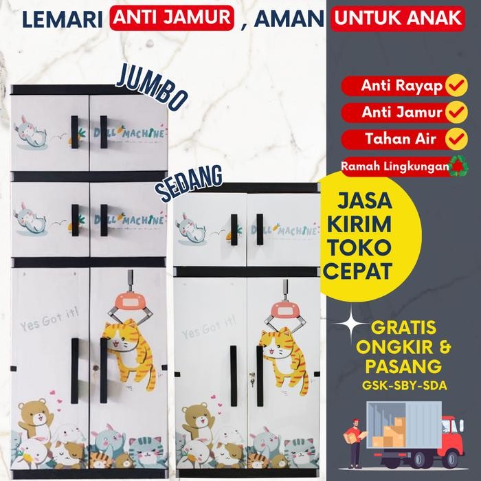 Lemari Plastik Jumbo Miami Orlando Lemari Anak