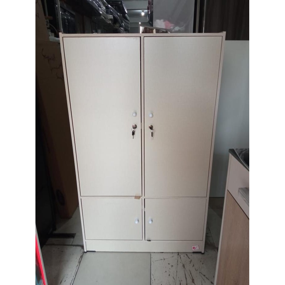 Lemari Pakaian 2 Pintu Minimalis Anak Kos Mes /Kuliah dengan Gantungan