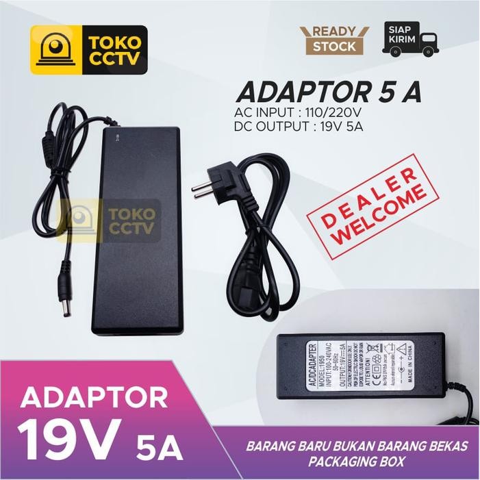 BEST ADAPTOR 19V / 5A SWITCHING ADAPTOR 19 VOLT / 5 AMPER TERMURAH