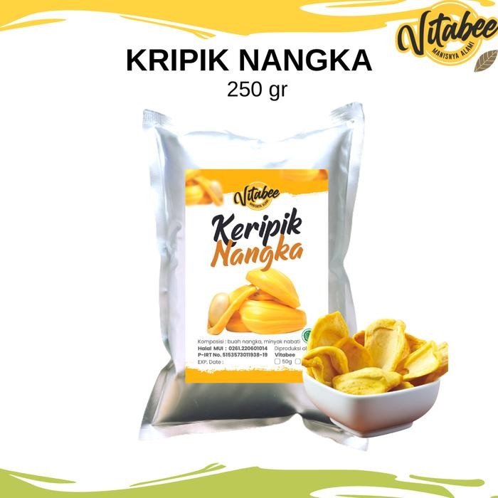 

New Keripik Kripik Buah 250 Gram Nangka Apel Salak Nanas Mangga Rambutan Vitabee Khas Kota Malang -