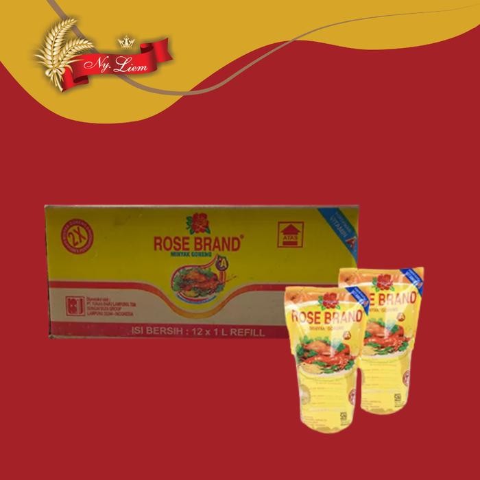 

ROSE BRAND Minyak Goreng 12 x 1 liter ( 1 karton ) New