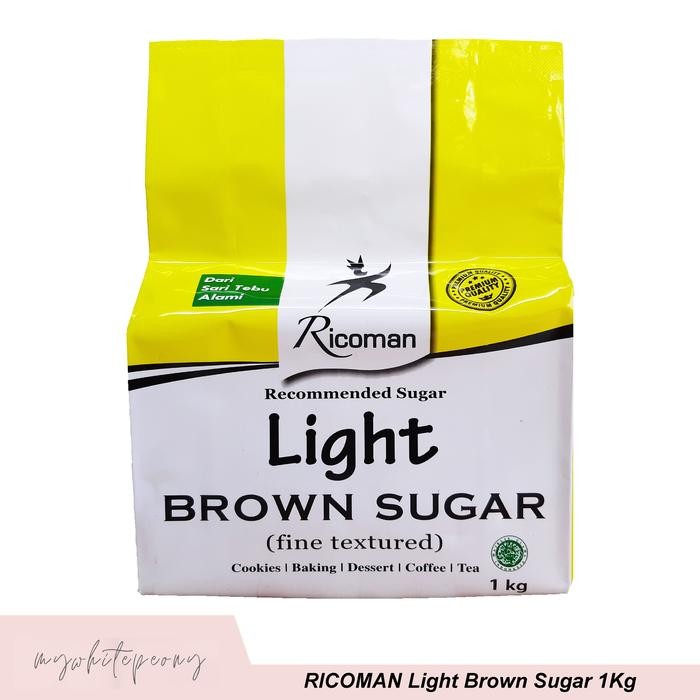 

Light Brown Sugar Ricoman 1 Kg New