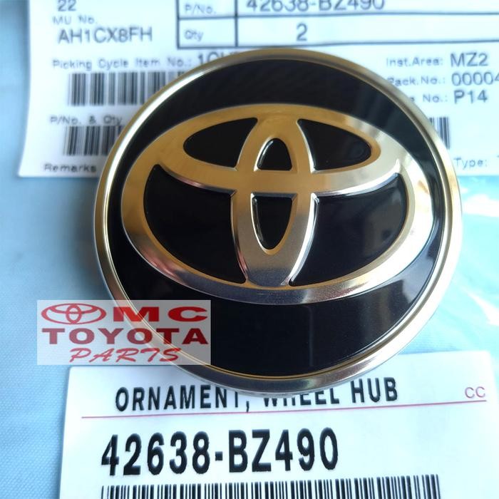 PREMIUM Dop Roda Cover Tutup Wheel Original New Agya Calya Raize 42638-BZ490