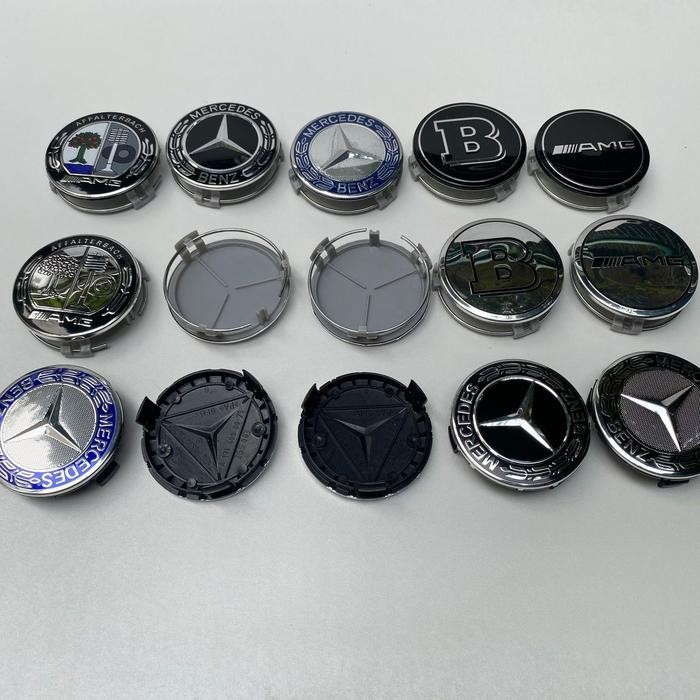 PREMIUM Dop Velg Roda Emblem Mercedes Benz 60mm Hubcaps Center Mercy Dop Roda 6cm