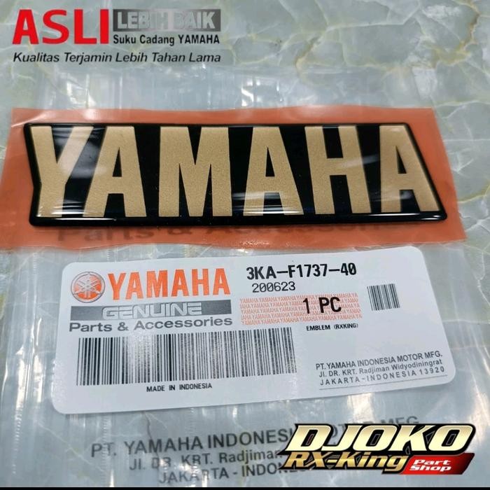 PREMIUM Emblem dop aki gold rx king 2002 original YGP 3KA-F1737-40