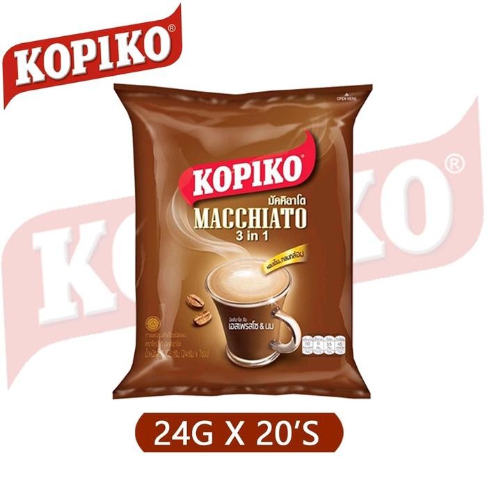 

PREMIUM Kopiko Macchiato 3in1 Brown Coffee Low Acid Kopi Instan Bubuk