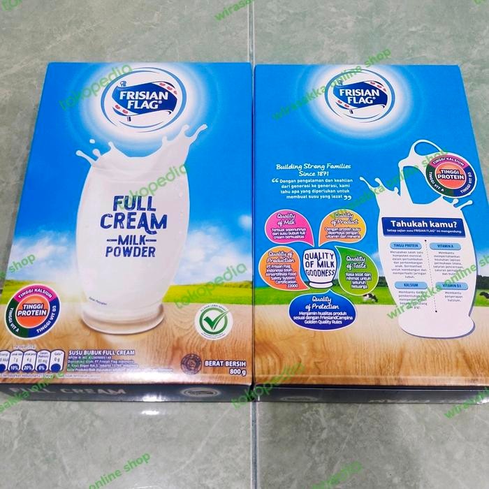 

PREMIUM frisian flag full cream milk powder susu bubuk full cream 800g