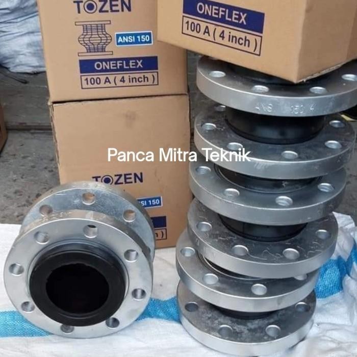 PREMIUM Flexible Rubber Joint 4" inch TOZEN Oneflex ANSI 150 / DN100