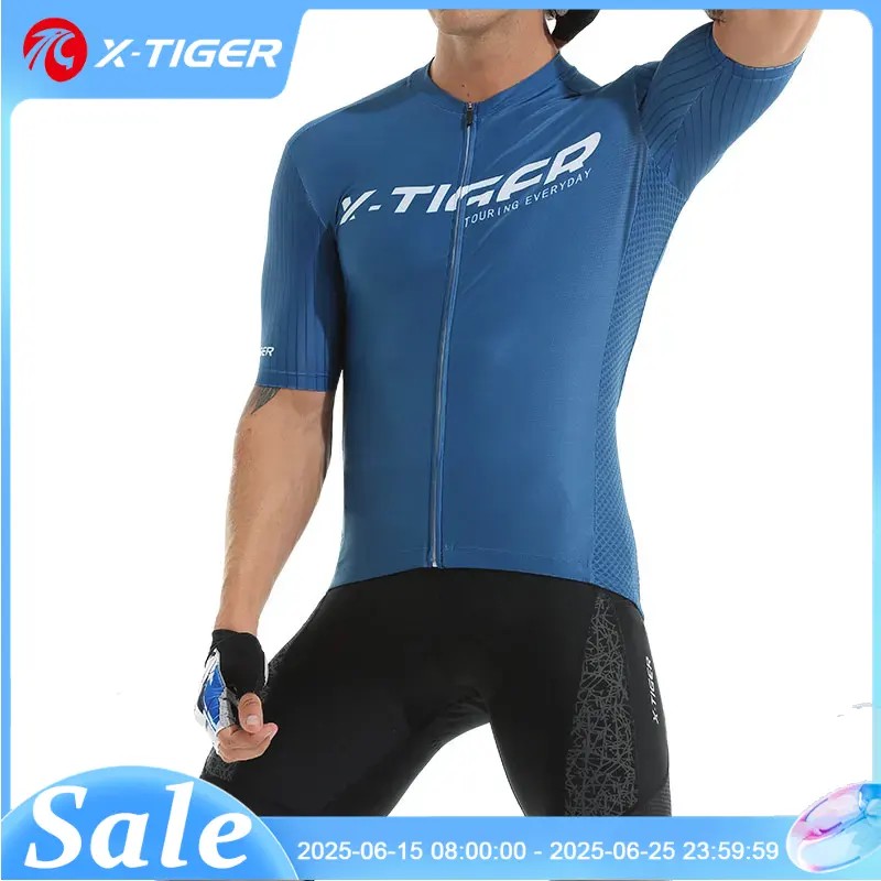 X-Tiger Cycling Jersey Man Set Summer Men'S Bicycle Set Road Bike Mtb Men Bike Bib Short Suit