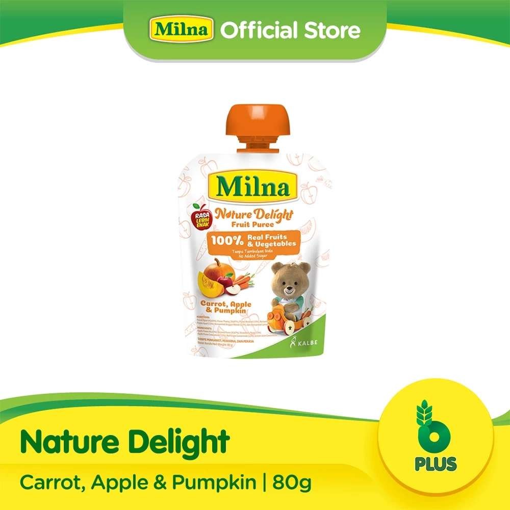 

MILNA NATURE DELIGHT CARROT APPLE & PUMPKIN 80 GR - RAJA SUSU