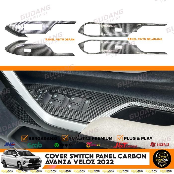 COVER SWITCH PANEL AVANZA VELOZ 2022 CARBON