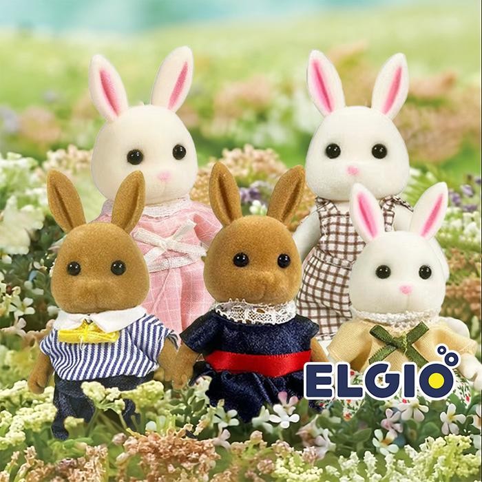 Stomle Family Mainan Boneka Kelinci Set - P3