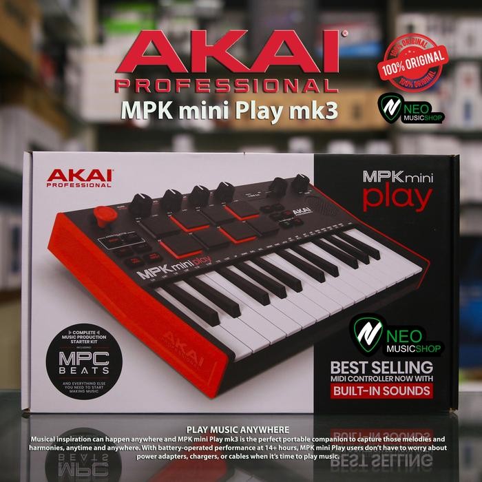 AKAI MPK MINI PLAY USB MIDI CONTROLLER