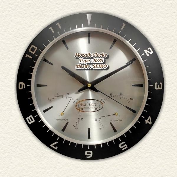 jam dinding ESTI LOREN 8235 TEMPERATUR DAN HYGROMETER
