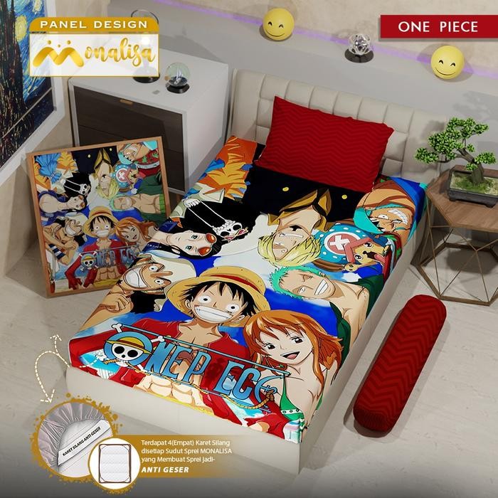 Sprei panel design motif One piece