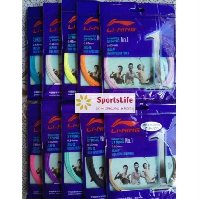 Senar Raket Badminton Lining No 1 Original #Gratisongkir
