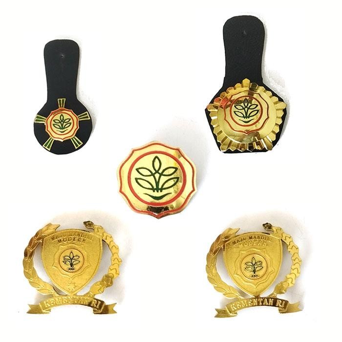 

1 Set Pin Bros Kementan Lencana Logo Kementerian Pertanian PREMIUM