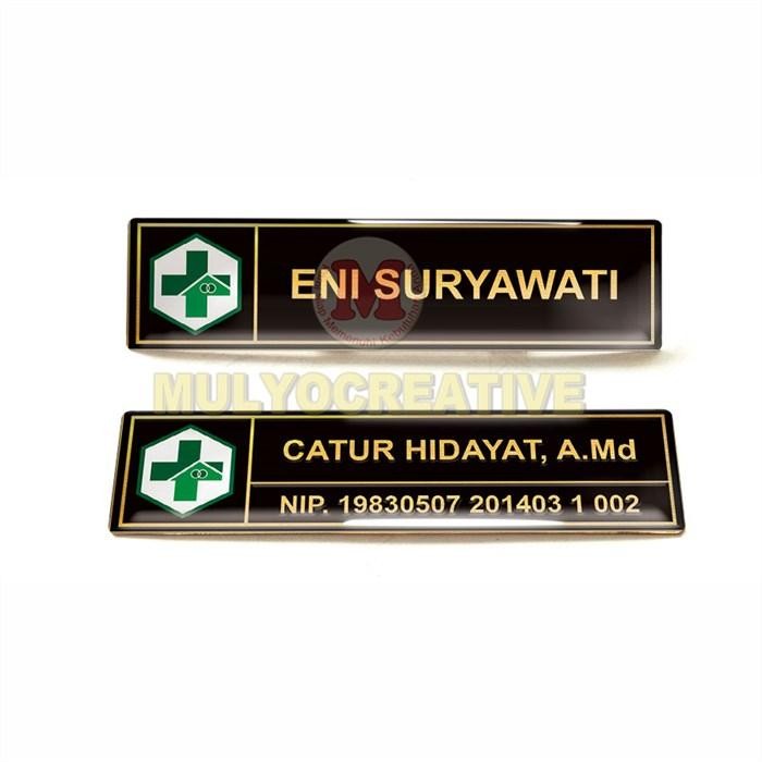 

PAPAN NAMA DADA KESEHATAN NAMETAG - NAME TAG PUSKESMAS CUSTOM PREMIUM