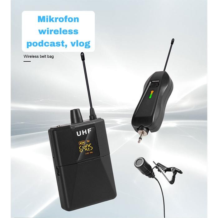 Mic Wireless Lavalier Microphone System Podcast Vlog Video