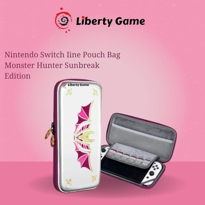 TERLARIS Nintendo Switch Iine Pouch / Tas / Bag Monster Hunter Sunbreak Edition