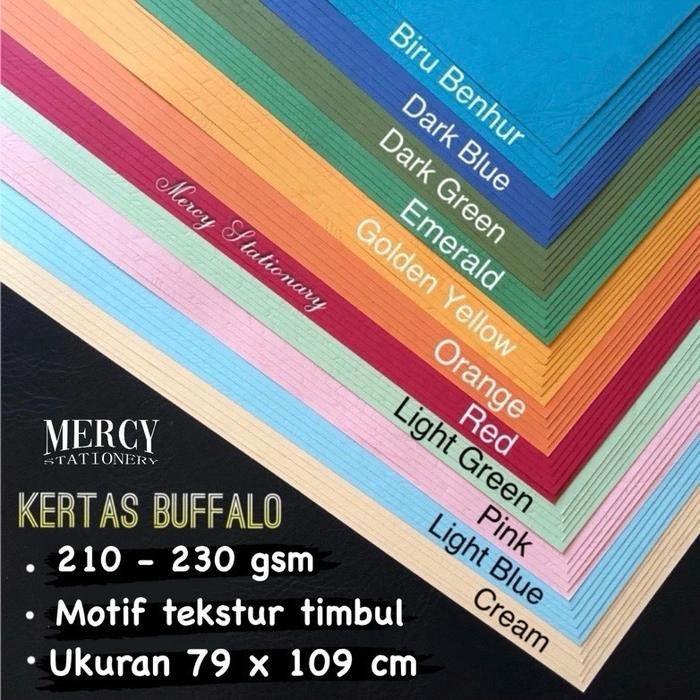 

50 Lembar - Kertas Bufalo Tebal 230 Gr F4 Buffalo A4 Folio Cover Makalah Skripsi