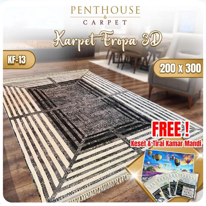 FREE TIRAI COD BELI SEKARANG  Karpet PENTHOUSE Karpet 3D Karpet Lantai Fantasi 200x300 cm / Karpet