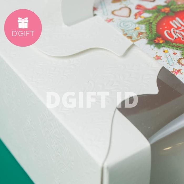 (Expert) Box Kue Tart Mika Kotak Kue Mika Dus Mika Kue Transparan 22x22x10cm