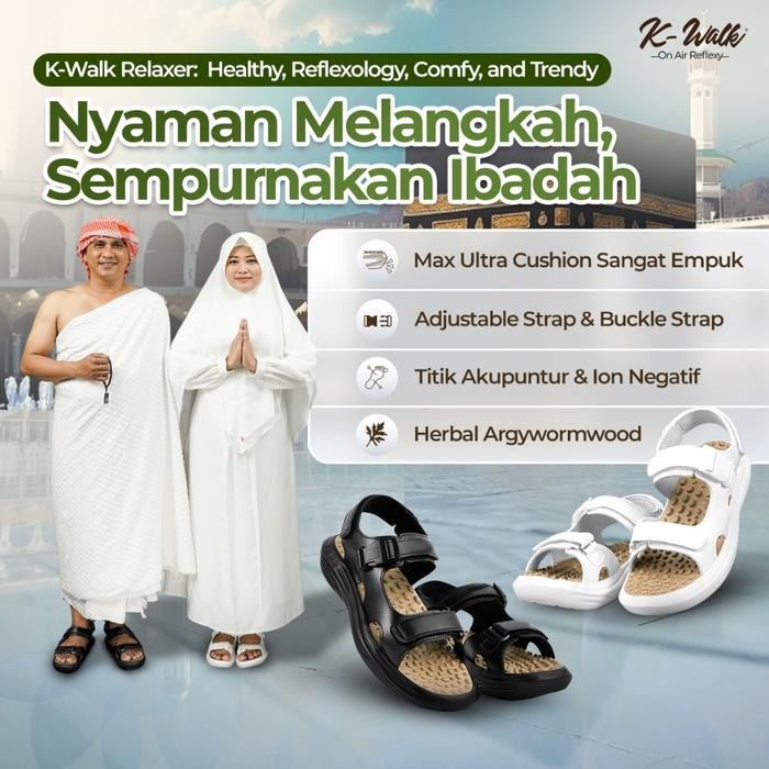 Jaco K-Walk Relaxer Sandal Kesehatan Sandal Refleksi Sandal Akupuntur Sandal Rematik