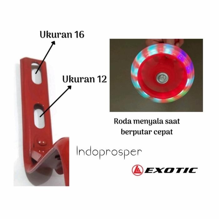 NEW Roda Bantu / Roda Samping Nyala Sepeda Anak 12 dan 16