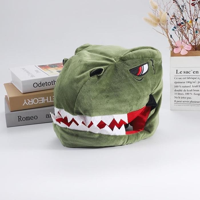 okyekids- TOPI BONEKA DINO KARAKTER COSPLAY UNIK BENTUK KARTUN HIU POOP Bahan Plush BESAR Lembut