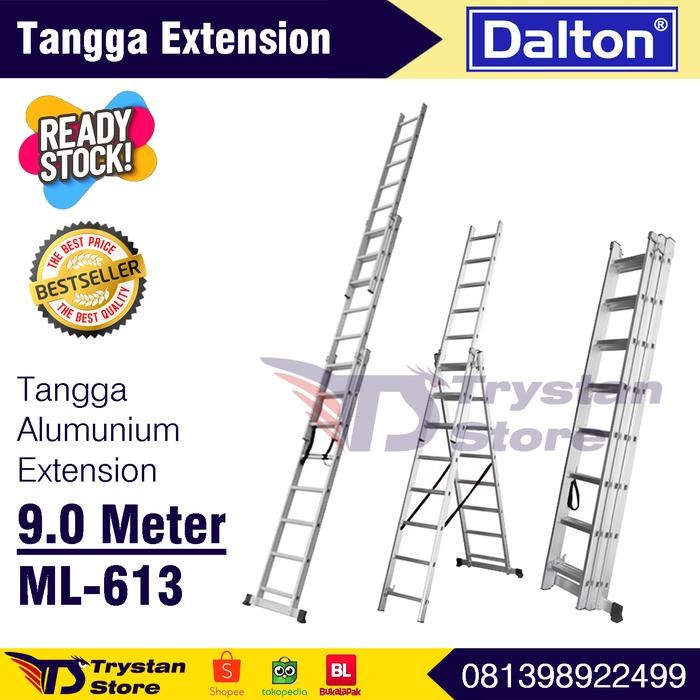 

Terlaris Tangga Alumunium Extension 9 Meter, Lipat Multipurpose Dalton Ml-613