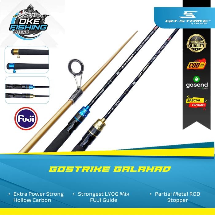 Joran Pancing Versus Gostrike Galahad Fuji Hollow Carbon 502 1.50m 6-12lbs 8kg Medium Light Blue -
