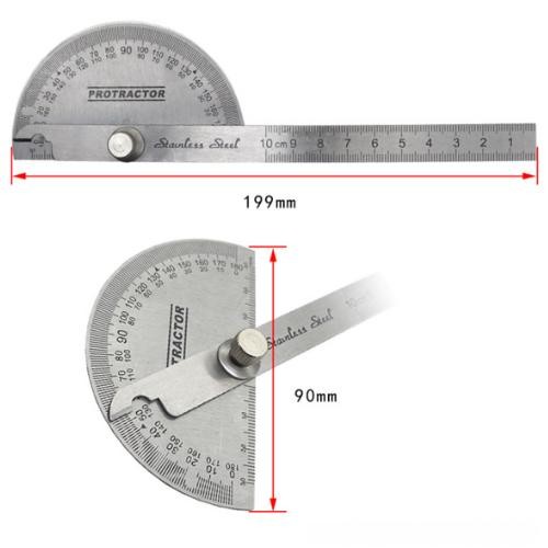 

Busur Derajat Combi Penggaris Stainless Protractor Alat Ukur Sudut
