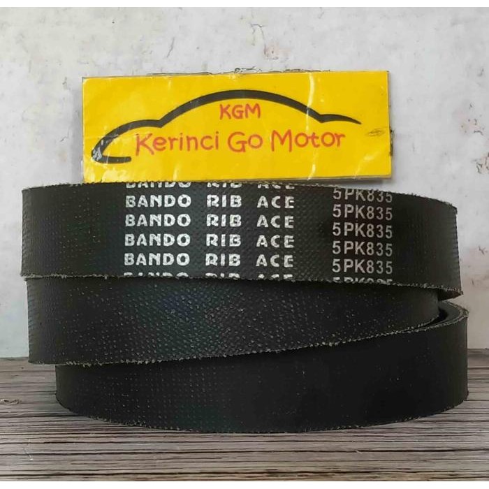 READY STOCK BANDO VAN BELT 5PK 835 RIB BELT TALI KIPAS 5PK-835 FAN BELT ALUR