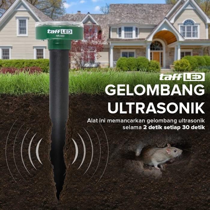 Alat Ultrasonic Pembasmi Pengusir Tikus Di Sawah Pertanian Kebun Taman Outdoor Gelombang Ultrasonic