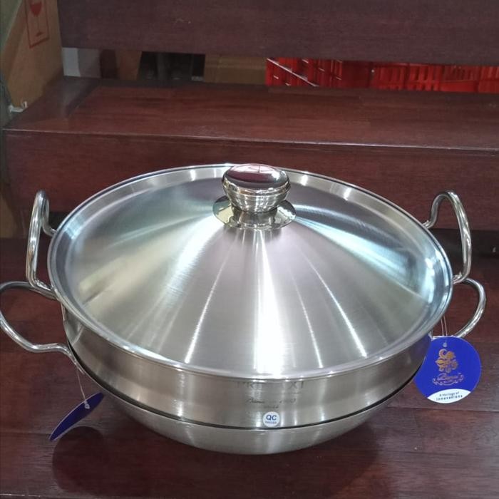 Bima Prima X1 Steamer Insert + Tutup Panci 32 cm Dandang Kukusan Wajan
