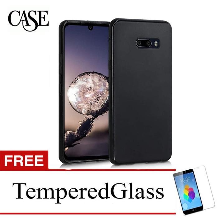 Black Soft Case for LG V50S ThinQ - V510N - 6.4 inch - Gratis Tempered