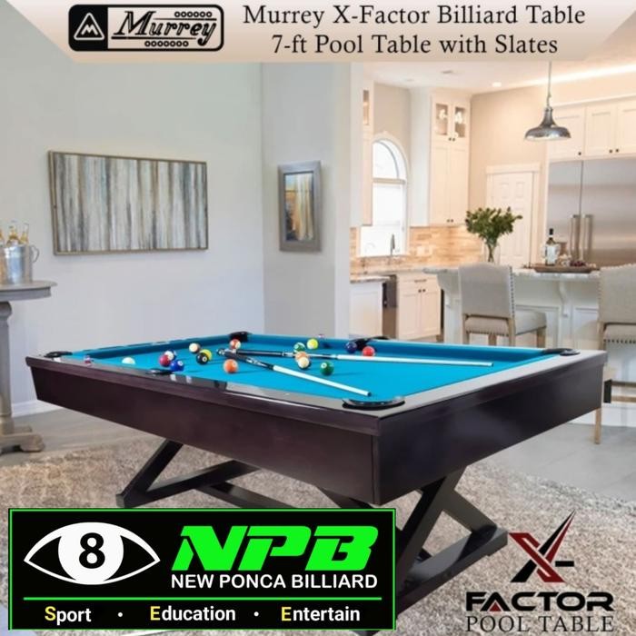Murrey X-Factor 7 Feet Pool Meja Billiard7FeetBilliarBilliyard