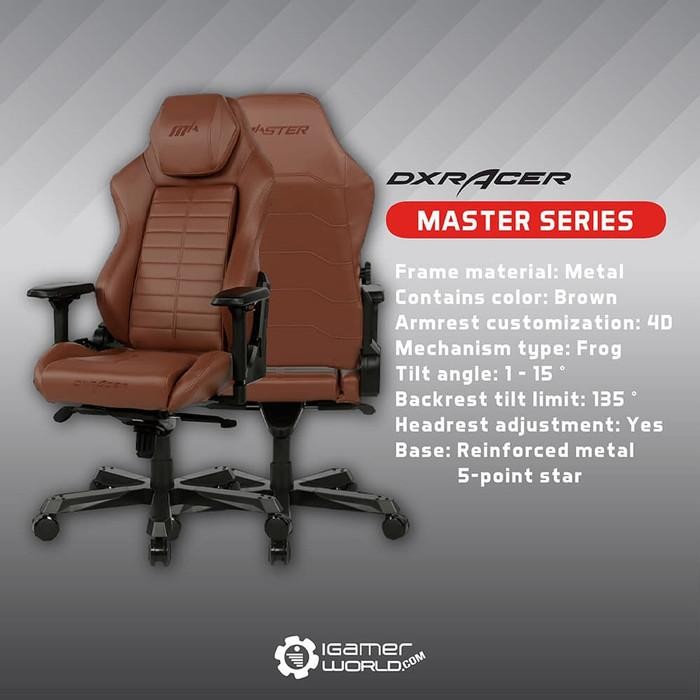 Dxracer Master Series Dmc/Da233S Gaming Chair - Cokelat