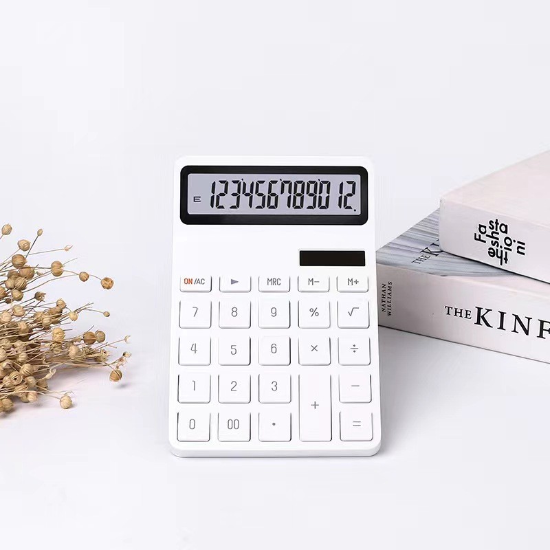 

Solar Calculator with Dual Power Supply, 12 Digits, Electronic Calculator, Home, Office, School,