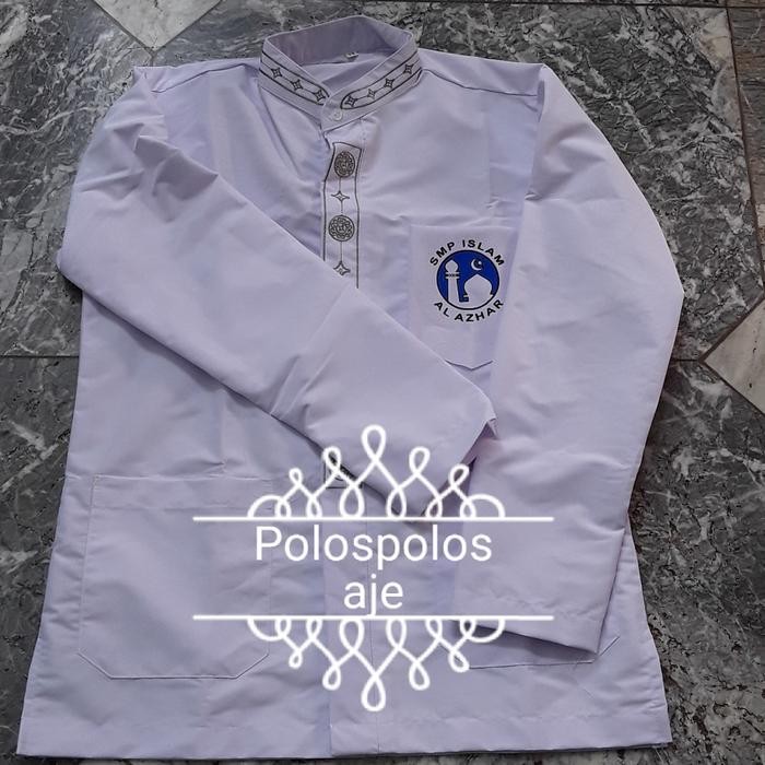 Seragam sekolah SMP Al Azhar model koko bordir