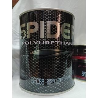 Ready Stock Cat Pu Spider Spc 88 Chrome Effect Silver