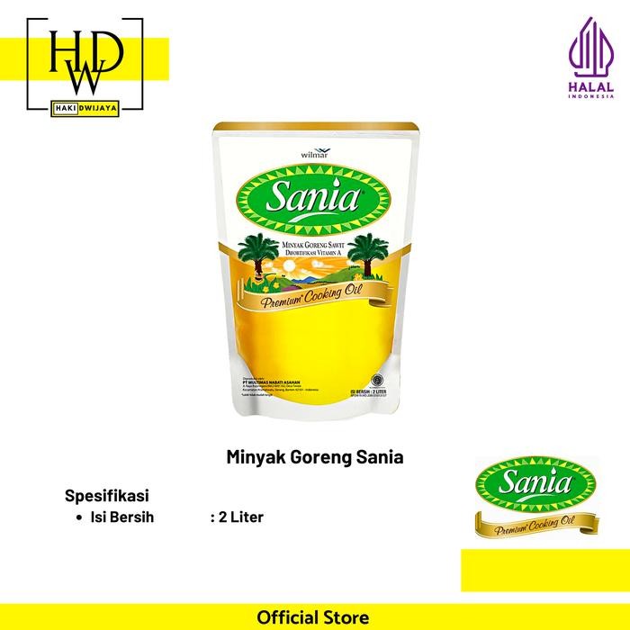 

[2 Liter] Sania Minyak Goreng Refill [best seller]