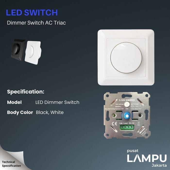 Termurah Modern Dimmer Simply Elegant Dimmer Switch Ac Triac Led Dimer